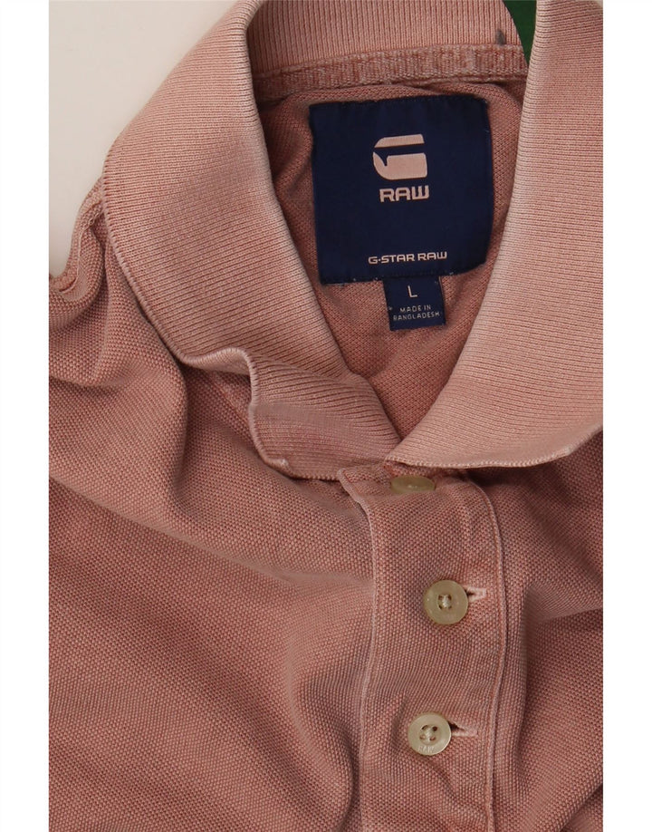 Camisa polo masculina G-Star grande rosa
