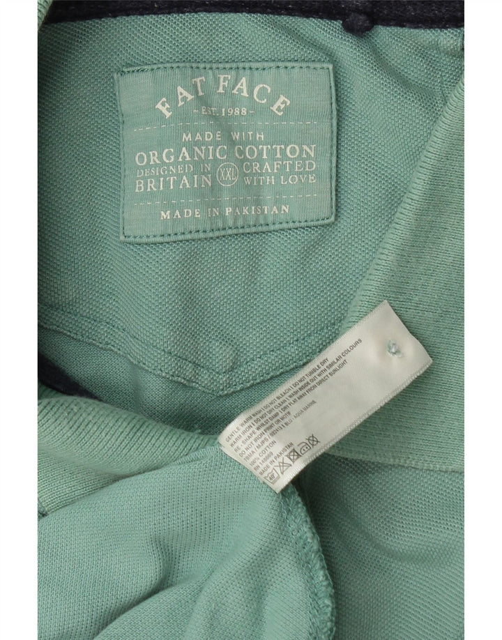 Camisa polo masculina FAT FACE 2XL algodão turquesa