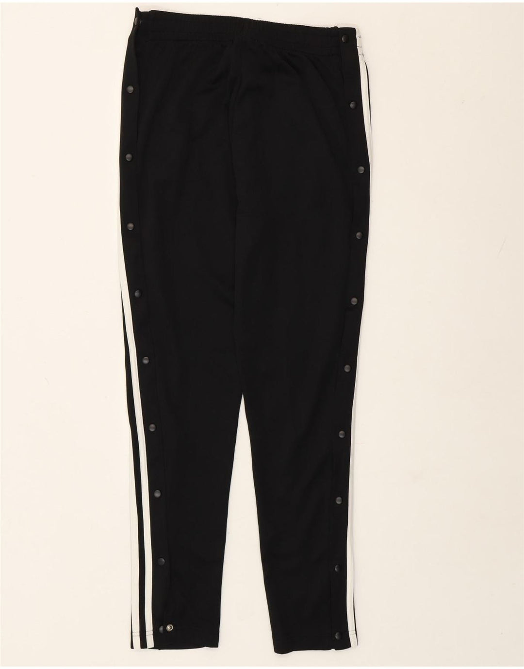 Calça de treino feminina Adidas UK 8/10 pequena poliéster preto