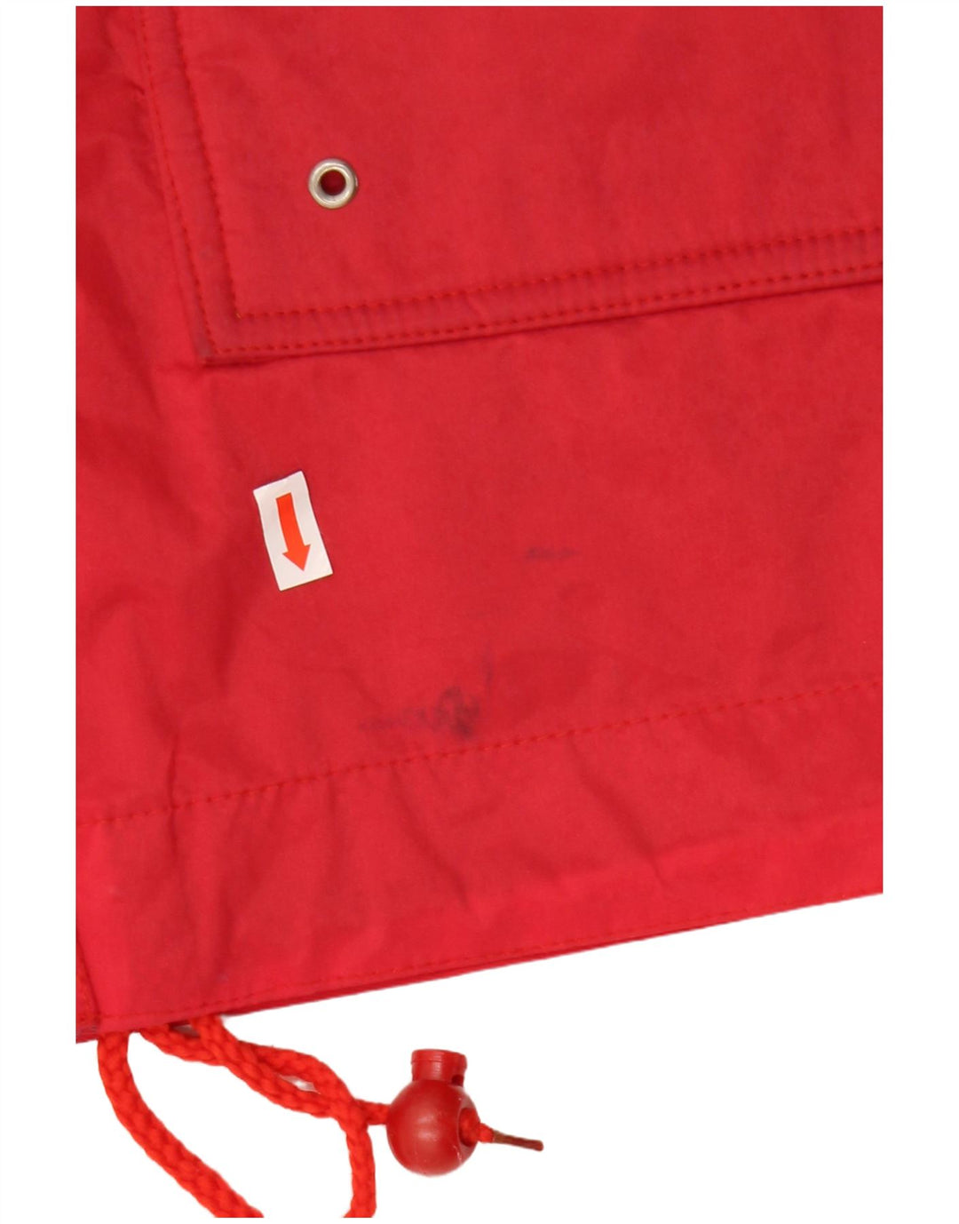 Jaqueta corta-vento masculina VINTAGE UK 38 poliamida vermelha média