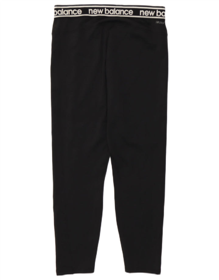 Leggings New Balance Femininas Graphic Crop UK 14 Grande Preto