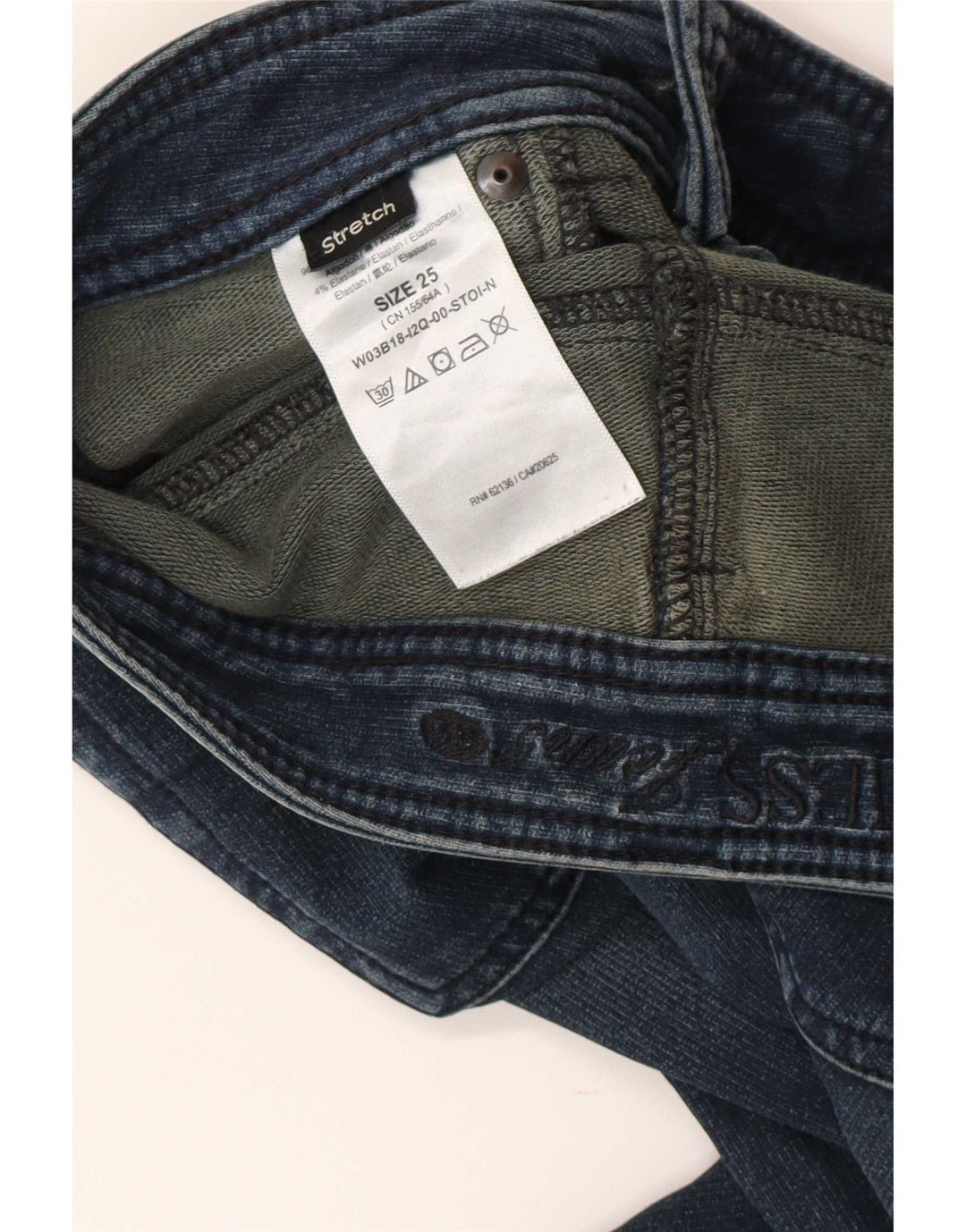 Guess Jeans Slim Feminino W25 L28 Azul Algodão