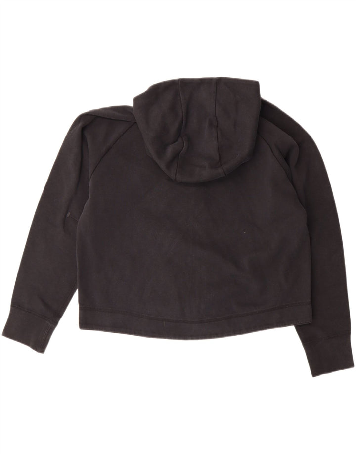 NIKE Womens Zip Hoodie Sweater UK 14 Medium Black Cotton Vintage Nike and Second-Hand Nike from Messina Hembry 