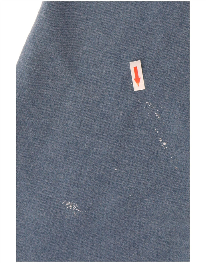 Champion moletom masculino jumper médio azul algodão
