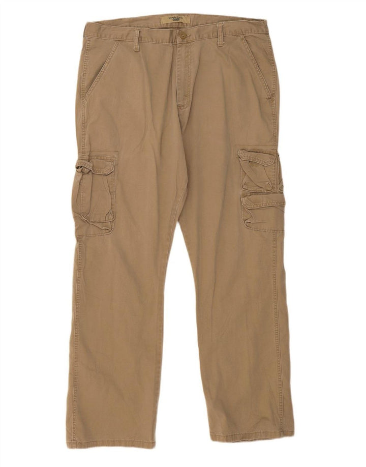 Calça cargo reta masculina WRANGLER W38 L32 algodão bege