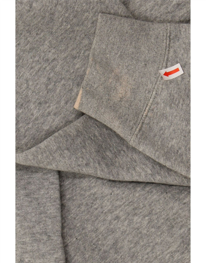 NIKE Womens Graphic Hoodie Jumper UK 16 Large Grey Cotton Vintage Nike and Second-Hand Nike from Messina Hembry 