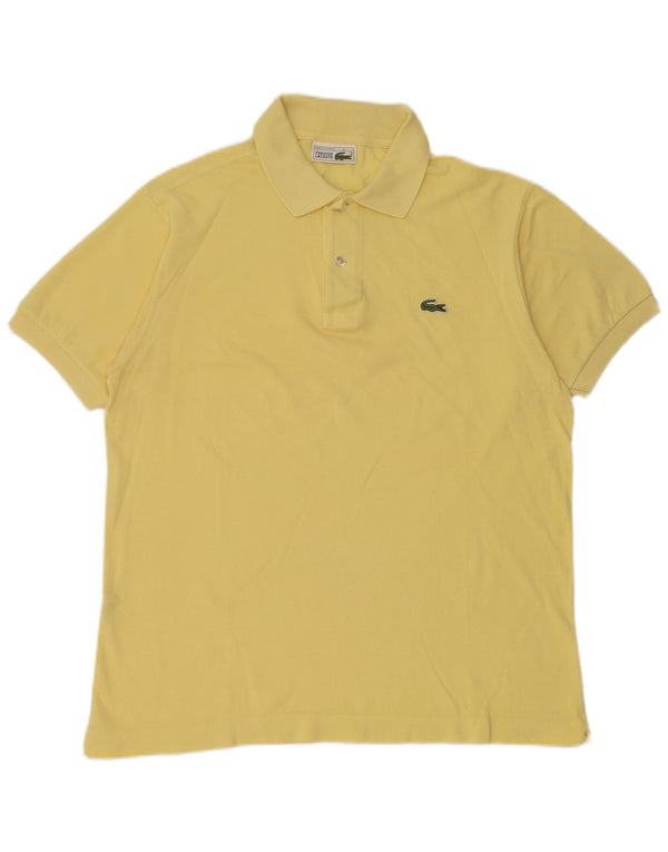 Camisa polo masculina Lacoste tamanho 4 médio algodão amarelo