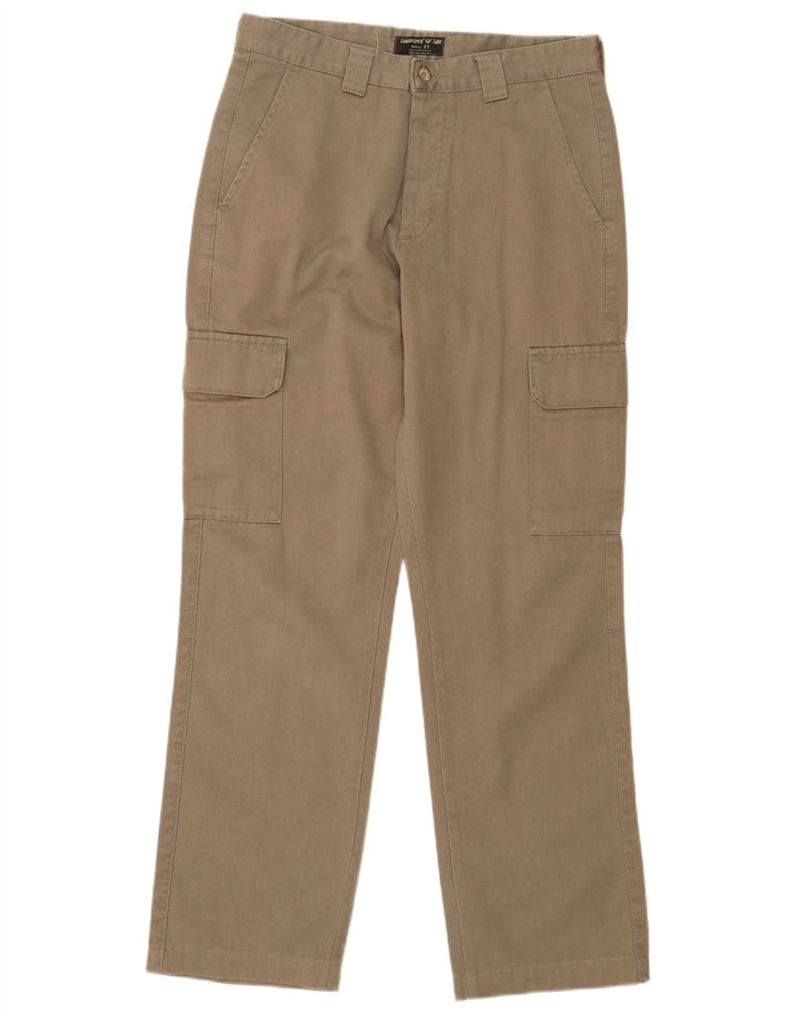 Calça cargo reta masculina LEE W31 L31 algodão bege
