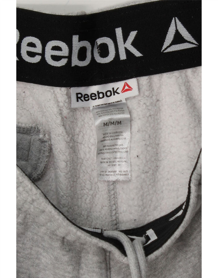 Calça de treino masculina REEBOK Cargo joggers algodão cinza médio