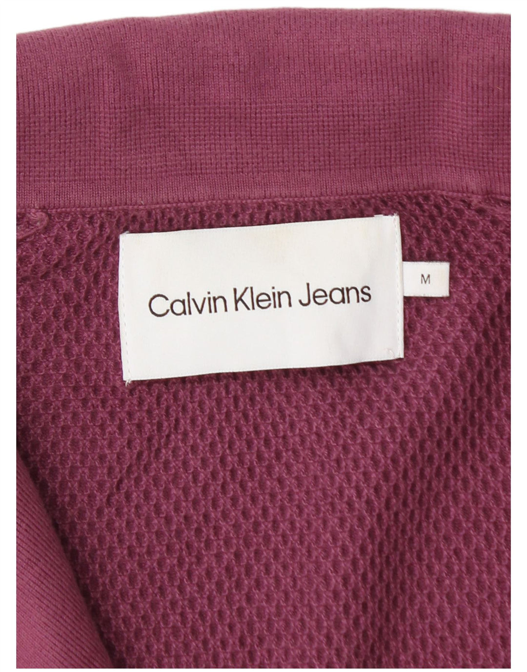 Camisa polo masculina Calvin Klein Jeans médio roxo algodão