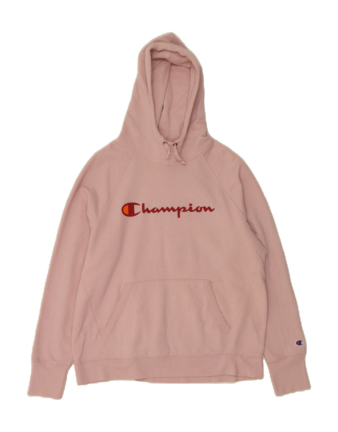 CHAMPION Womens Graphic Hoodie Jumper UK 18 XL Pink Cotton Vintage Champion and Second-Hand Champion from Messina Hembry 