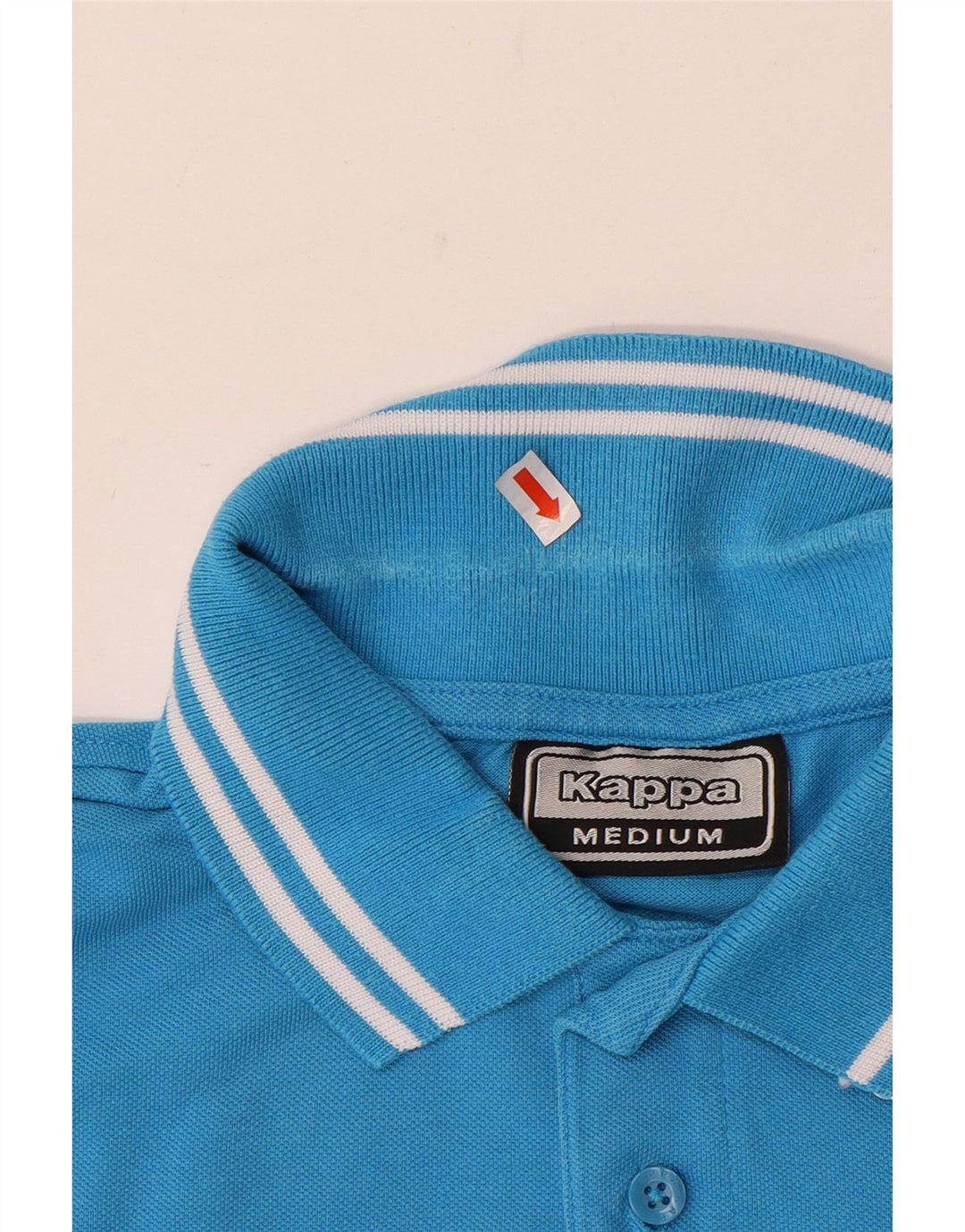 Camisa polo masculina Kappa algodão azul médio