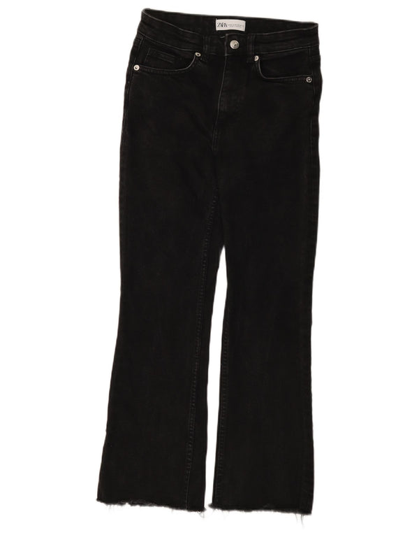 Calça jeans feminina Zara Bootcut EU 36 XS W26 L25 preta