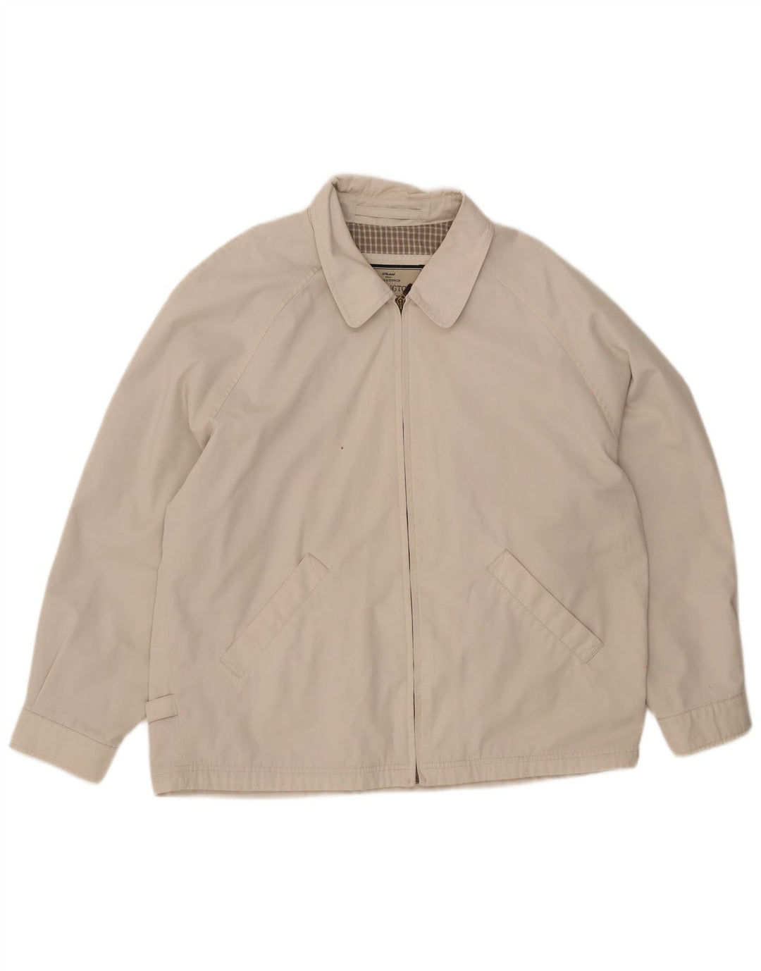 Jaqueta bomber masculina Marks & Spencer Reino Unido 40 grande algodão bege