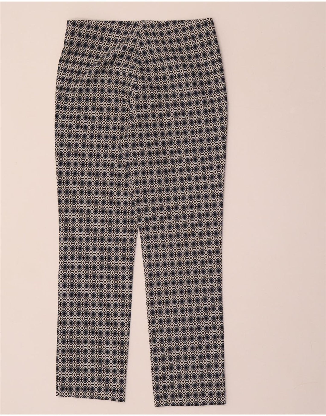 Calça casual feminina ZARA média W28 L28 multicolorida geométrica