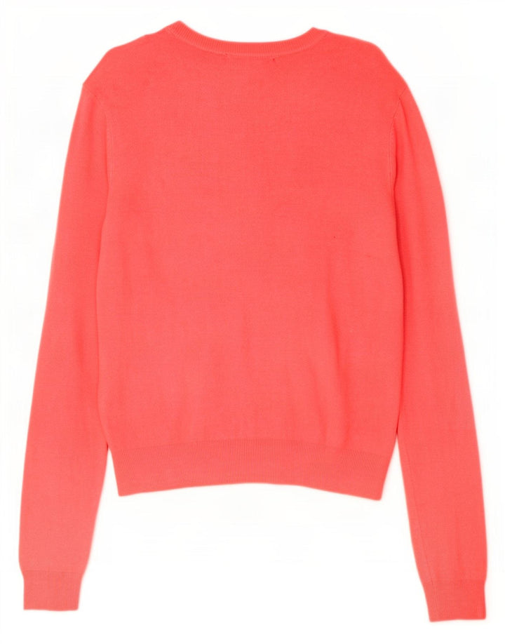 Suéter cardigã feminino Marks & Spencer Reino Unido 12 rosa médio