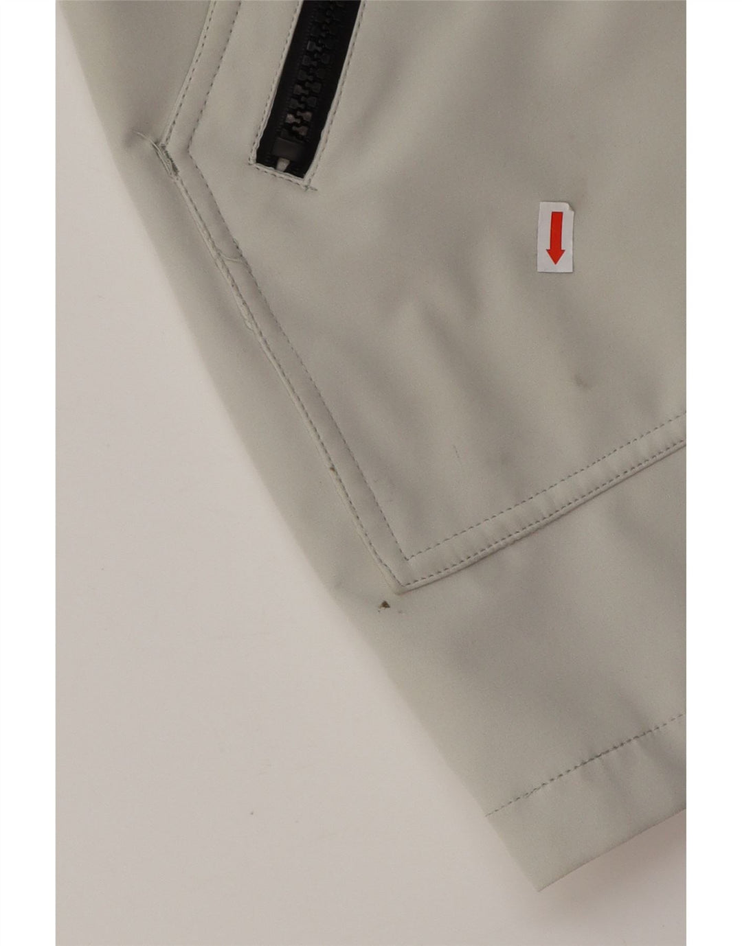 Casaco corta-vento feminino CALVIN KLEIN com capuz Reino Unido 16 grande poliéster cinza