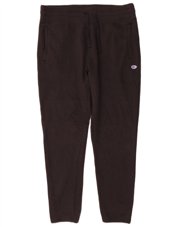 Calça de treino masculina Champion grande de algodão preto