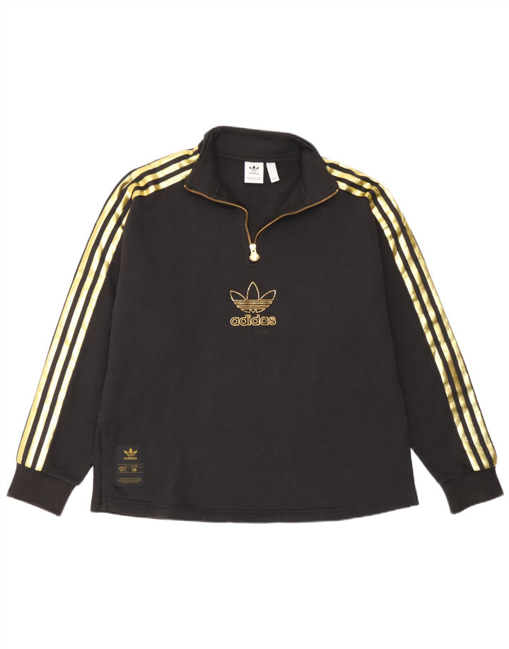 Adidas feminino oversized gráfico moletom jumper reino unido 12 médio preto
