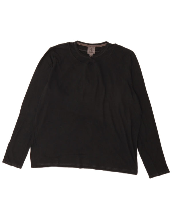Calvin Klein Jeans Masculino Top Manga Longa IT 50 Médio Preto