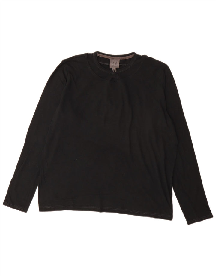 Calvin Klein Jeans Masculino Top Manga Longa IT 50 Médio Preto