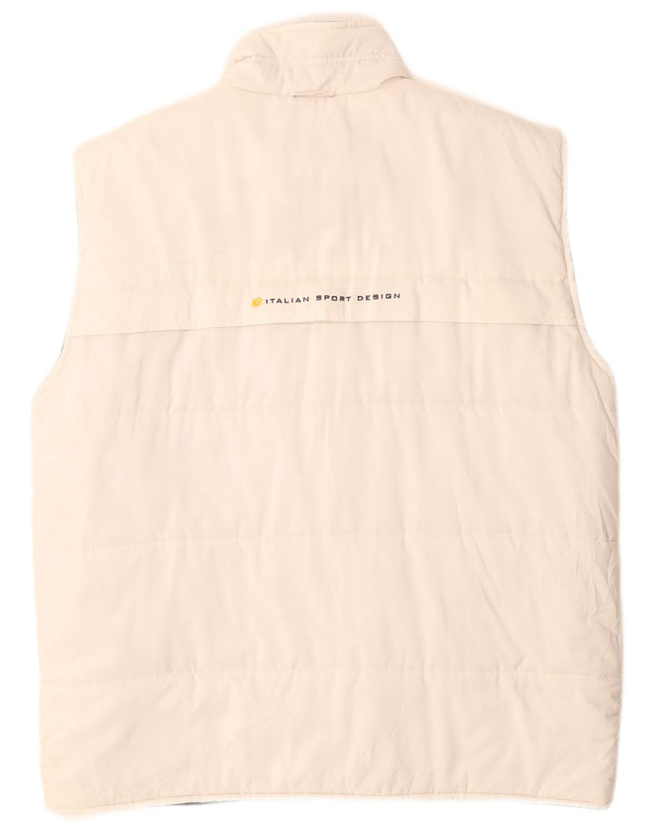 LOTTO Mens Gráfico Acolchoado Gilet IT 52 XL Poliéster Branco