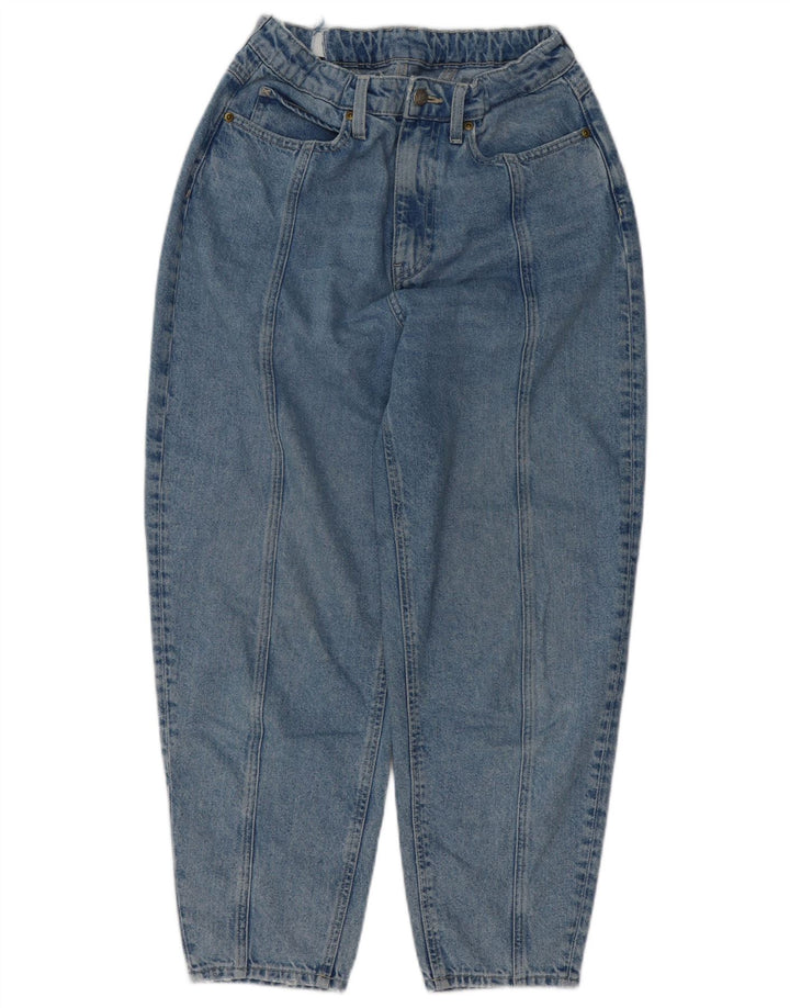 LEE Feminino By H&M High Rise Crop Loose Jeans EUA 8 Médio W32 L25 Azul