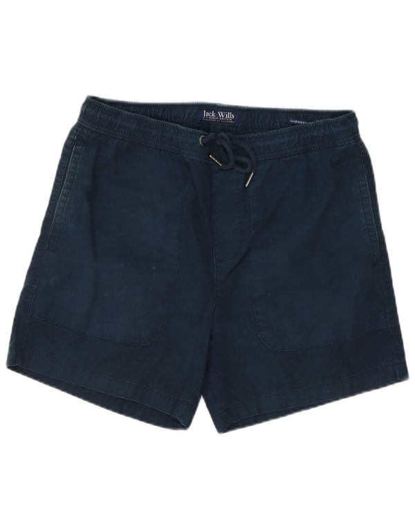 Shorts chino masculino Jack Wills Garment tingido pequeno W29 algodão azul marinho