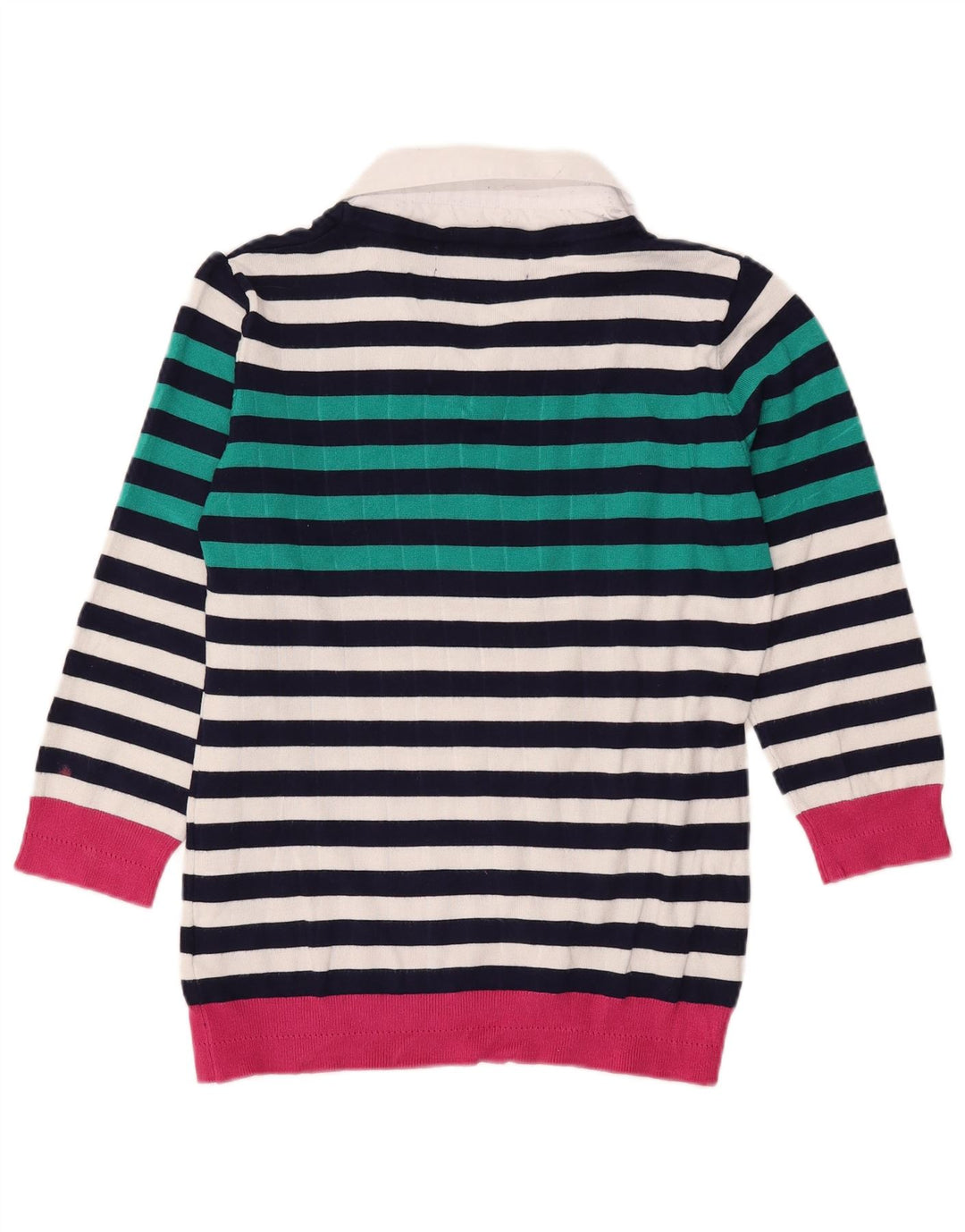 Paco Coastal Suéter feminino oversized com decote em V Reino Unido 10 pequeno multicor