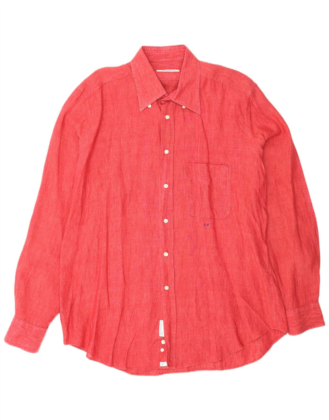 CAMICISSIMA Camisa Masculina Slim Fit XL Linho Vermelho