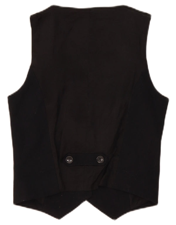 Colete feminino Zara UK 6 XS preto poliéster