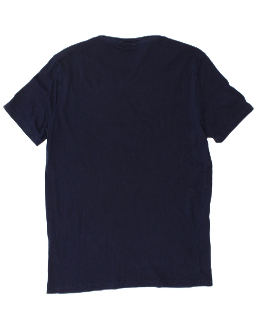 Camiseta masculina Benetton Top médio algodão azul marinho