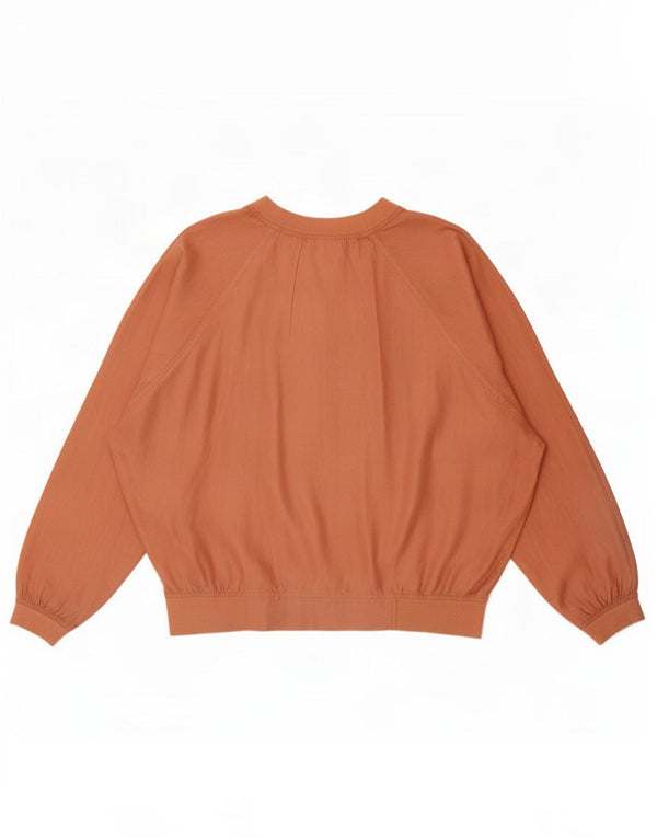 Top feminino vintage oversized manga comprida IT 44 laranja médio