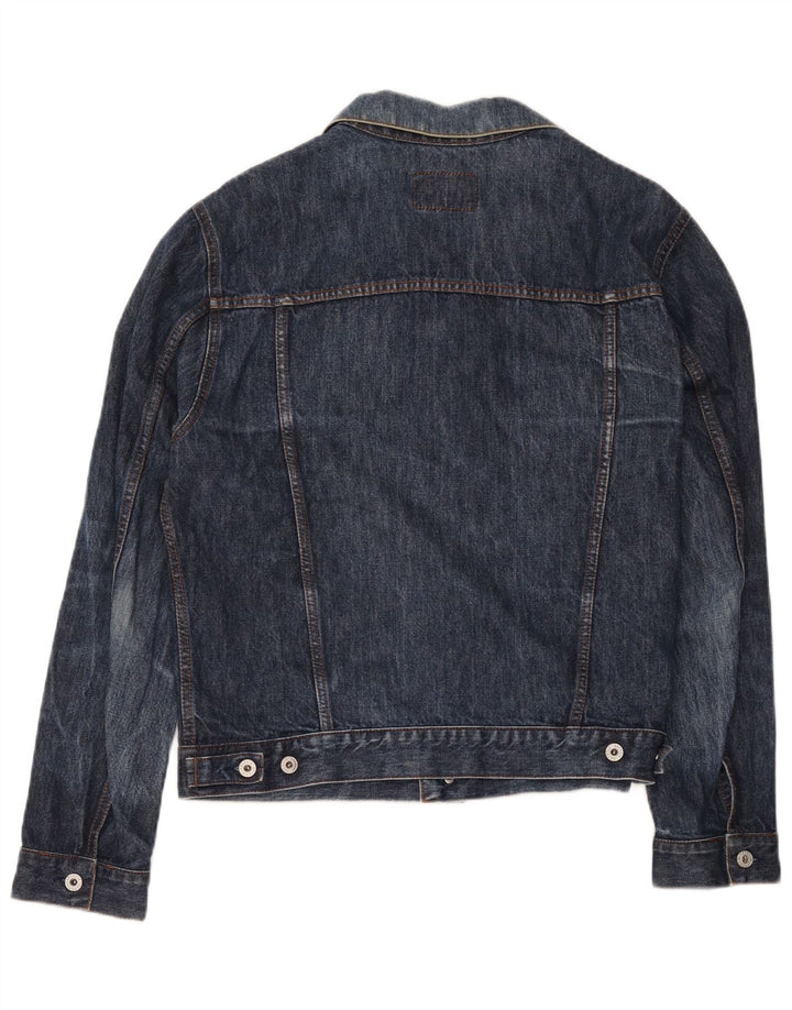 Jaqueta jeans feminina Energie UK 16 grande algodão azul