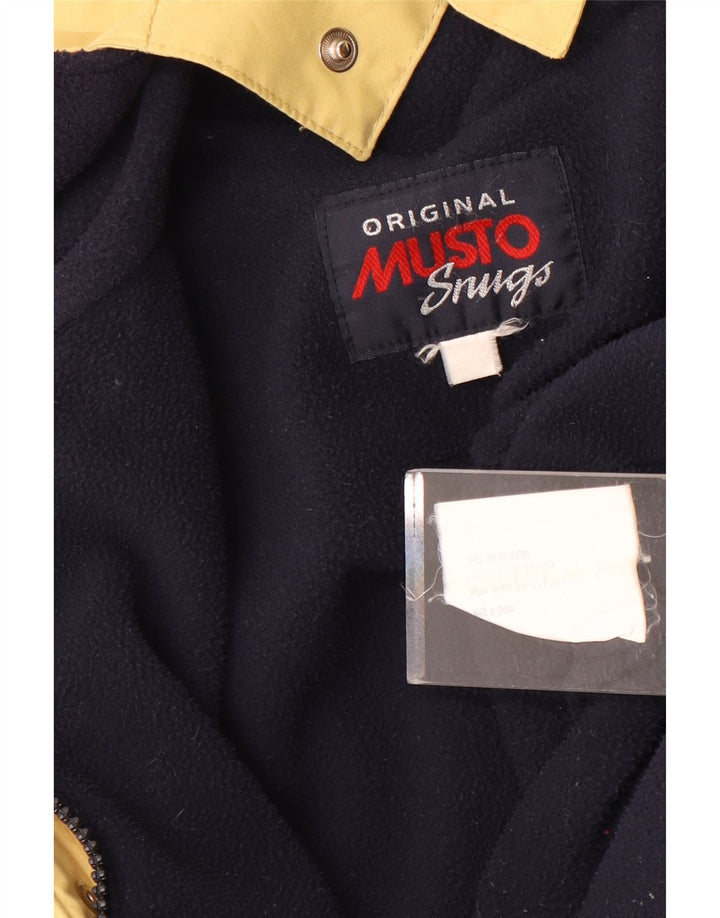 Jaqueta Parka masculina com capuz Musto Reino Unido 40 poliéster amarelo grande