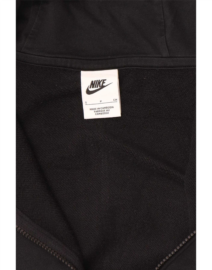 Suéter Nike feminino com capuz e zíper grande UK 10 pequeno preto