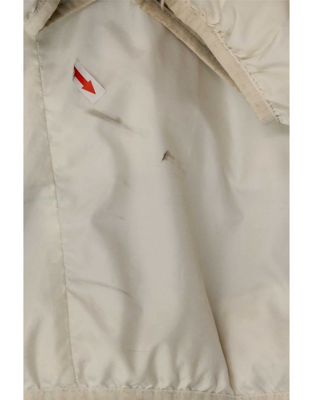 Jaqueta acolchoada reversível com capuz Nike masculina UK 44 2XL poliéster xadrez branco
