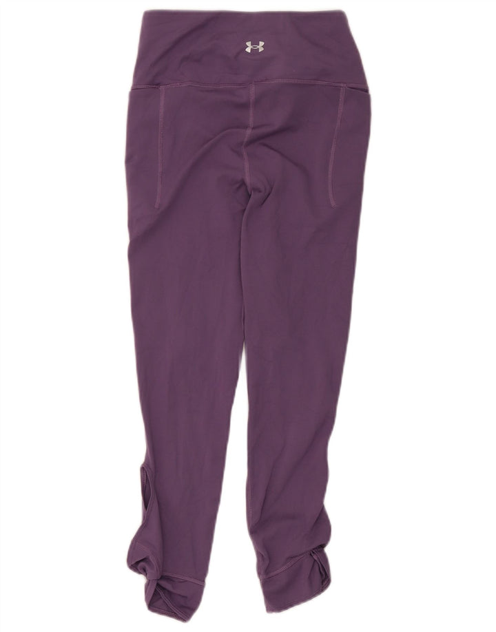 Under Armour Womens Leggings UK 8 Pequeno Roxo