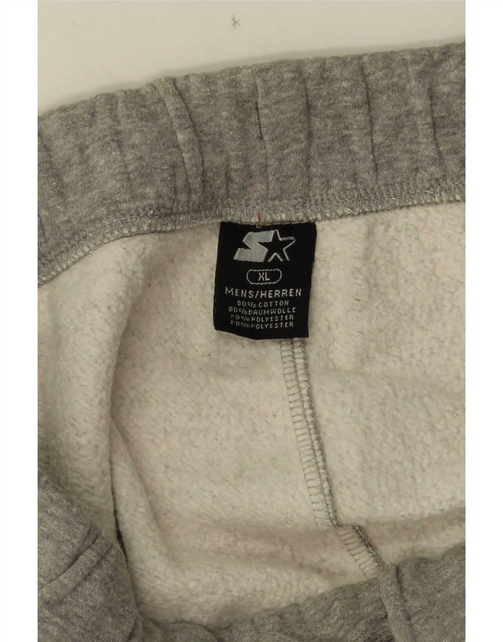 Calça de treino masculina Starter XL cinza manchado de algodão