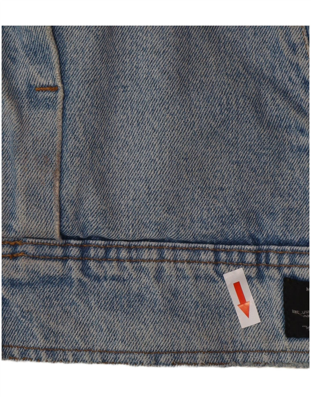 Jaqueta jeans masculina POP 84 Sherpa Reino Unido 38 azul médio