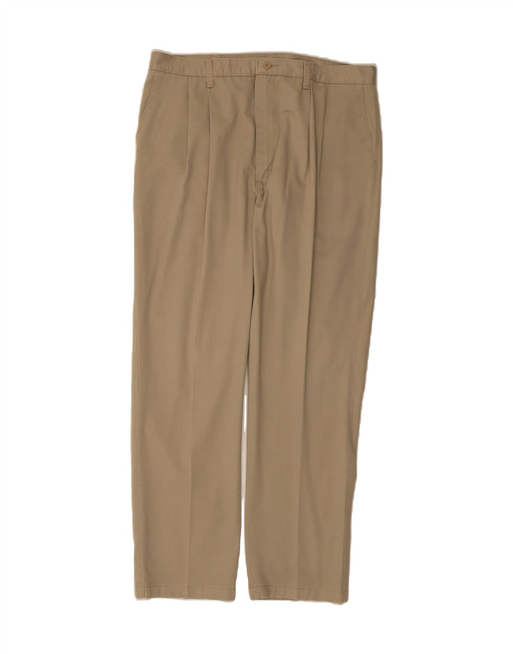 WRANGLER Mens Pegged Straight Chino Trousers W38 L32 Beige Cotton Vintage Wrangler and Second-Hand Wrangler from Messina Hembry 