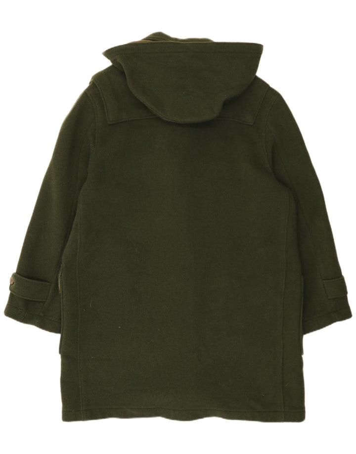 Casaco masculino vintage com capuz IT 50 grande lã verde
