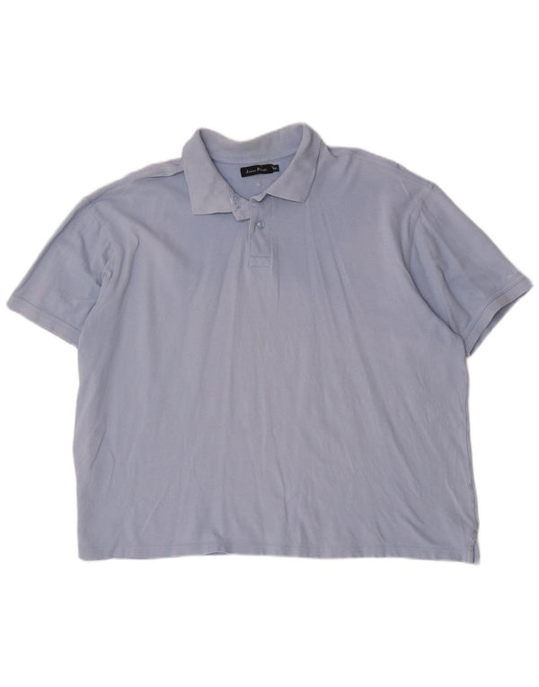 Camisa polo masculina James Pringle 2XL algodão azul