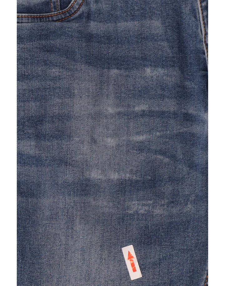 Calça Jeans Feminina Dack's Crop Slim IT 46 Grande W30 L24 Azul Algodão