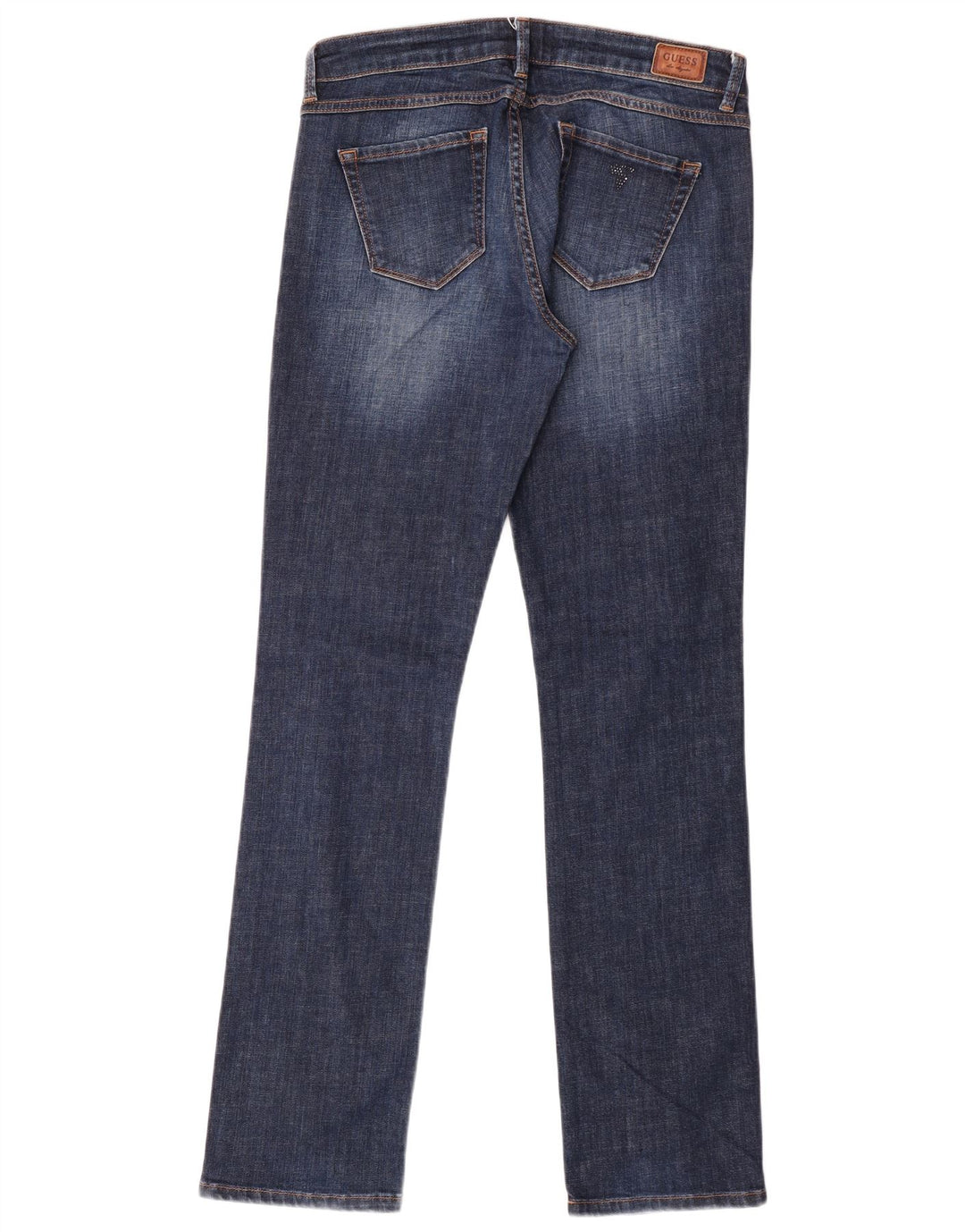 Guess Feminino Starlet Straight Jeans W30 L32 Azul Algodão