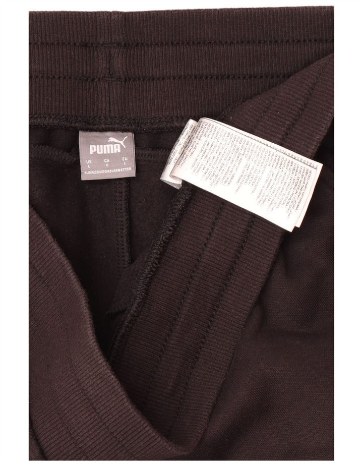 Calça corta-vento feminina Puma UK 14 grande algodão preto