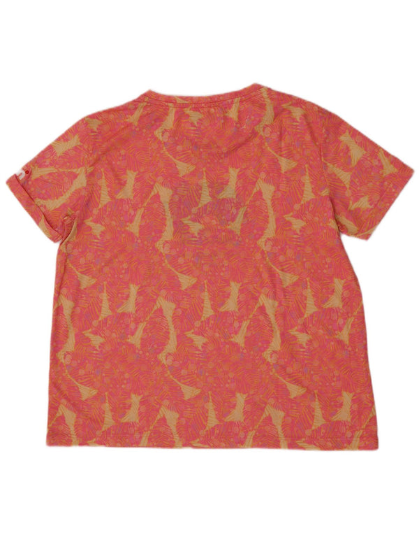 Camiseta feminina gráfica Mistral UK 14 médio rosa floral