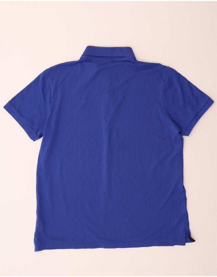 Camisa polo masculina de ajuste regular HUGO BOSS XL algodão azul