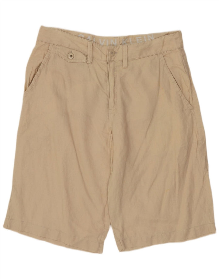 Shorts chino masculino CALVIN KLEIN W31 linho bege médio