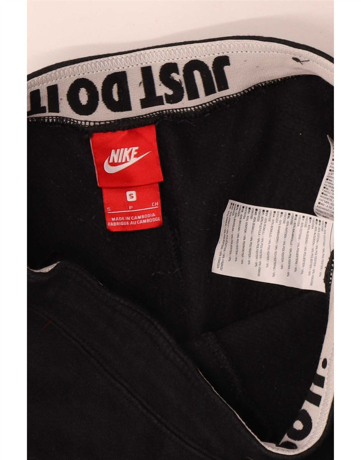 Nike Mens Treino Calças Joggers Pequeno Algodão Preto